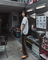 Grunge ナッシングプリンティング半袖Tシャツ