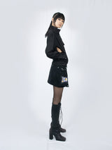 マルチパスカーゴミニスカート (Black)