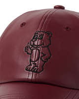 26SS LINE AC BEAR VEGAN LEATHER BALL CAP