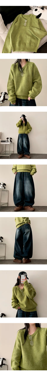 Lily Daily Reglan V-Knit