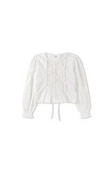 Mont lace blouse_ivory