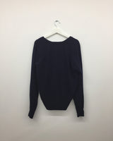 カシミアファインウールVネックニット(7color)