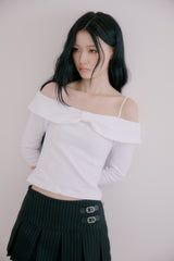 Plum Pleats Skirt (Black)