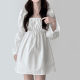 Pony shirring dress
