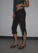 LACE SLIT BIKER LEGGINGS