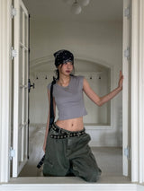 Reno D ring Color Dyeing Cargo Pants