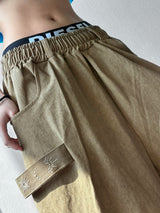 Hotstern Sun Embroidered Cotton Bermuda Shorts 3color