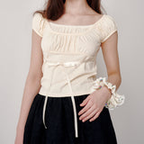 アイレットレイヤードTシャツ (Yellow)