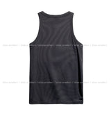 Front stud ribbed sleeveless