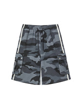 TOUGH BEAR CAMO HALF PANTS (BLACK)