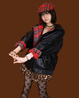 leopard kangkang cake shorts