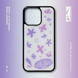 Flower Blooms Epoxy Phone Case (Purple-WH)
