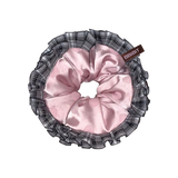 pink rose dot Lace Scrunchies