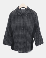 クディン チェック 7分袖 Tシャツ