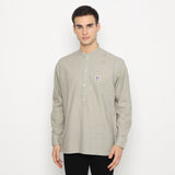 Kishi Men's 長袖シャツ グレー