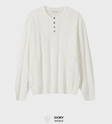 Look Estee Daily Ribbed Modal Henry Neck Knit