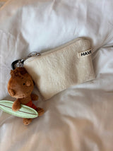 Terry flat pouch - sand , M size