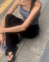 Thea ストライプキャップチューブトップ