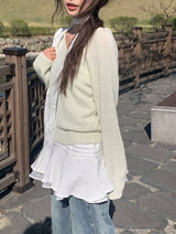 Wopi See-through Line Scarf Muffler