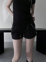 square studded banding shorts (2color)