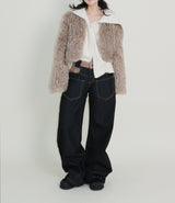 Angel Hairri Fur ボレロ ショートジャケット (Semi Cropped Jacket)