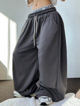 2SIZE🩶 SOFTY SIDE PINTUCK WIDE LONG PANTS 🩶🧇🖤🤍5COLOR