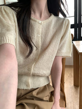 [MADE] Wearby Puff Half Cardigan