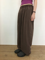 メタリックツータックワイドパンツ (3color)