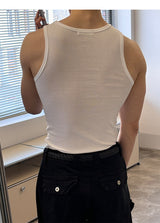 [MUSCLE FIT] ダイアリーベーシックスリーブレス(4color)