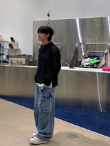 Monster Air Cargo Denim Pants 3C