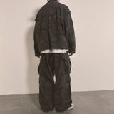 grunge camouflage cargo pants_charcoal