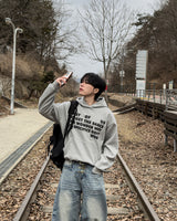 Stay Lettering Cropped Hoodie