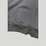 ANTIQUE ZIPPER CROP HOODIE