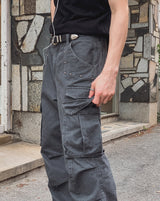 Aki Studded Parachute Cargo Pants