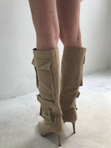 TACTICAL POCKET KNEE BOOTS