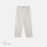 [4SEASON] Basic semi wide denim pants(3color)