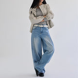 Evean Panel Banding High Neck Leather Jumper -3color