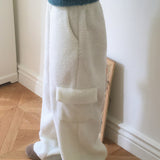 molz soft wool wide cargo pocket pants