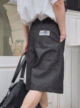 Rudd Pin Stripe Bermuda Denim Pants