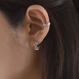 Heart lace earring