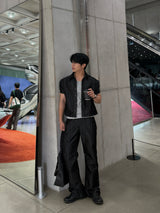 Glossy Flared Jeans