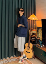 Light One-Tuck Bermuda Shorts 4COLOR