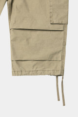 Vintage Military Capri Cargo Pants (Washed Beige)