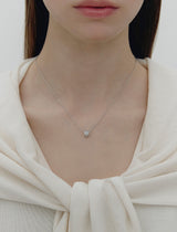 26SS★ Essence Silver (W) Tria Pave Necklace
