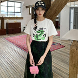 Riverside Mint Flower Layered Tulle Skirt