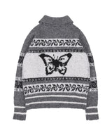 PEPE COWICHAN KNIT ZIP-UP (GRAY)_F24ZA960