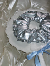 KOKOOKY ✦ Ruff-ruff Scrunchie Collection - Silver Chrome
