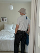 ASCLO Non Fade One Tuck Denim Pants (2color)