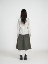 SNAP HOODIE SHIRT (SAND GREY)