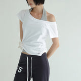 [Conir] ボートネック ラグラン 半袖 Tシャツ 3カラー